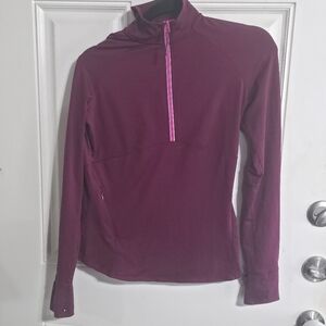 Athleta Purple Quarter-Zip Pullover Size XSmall